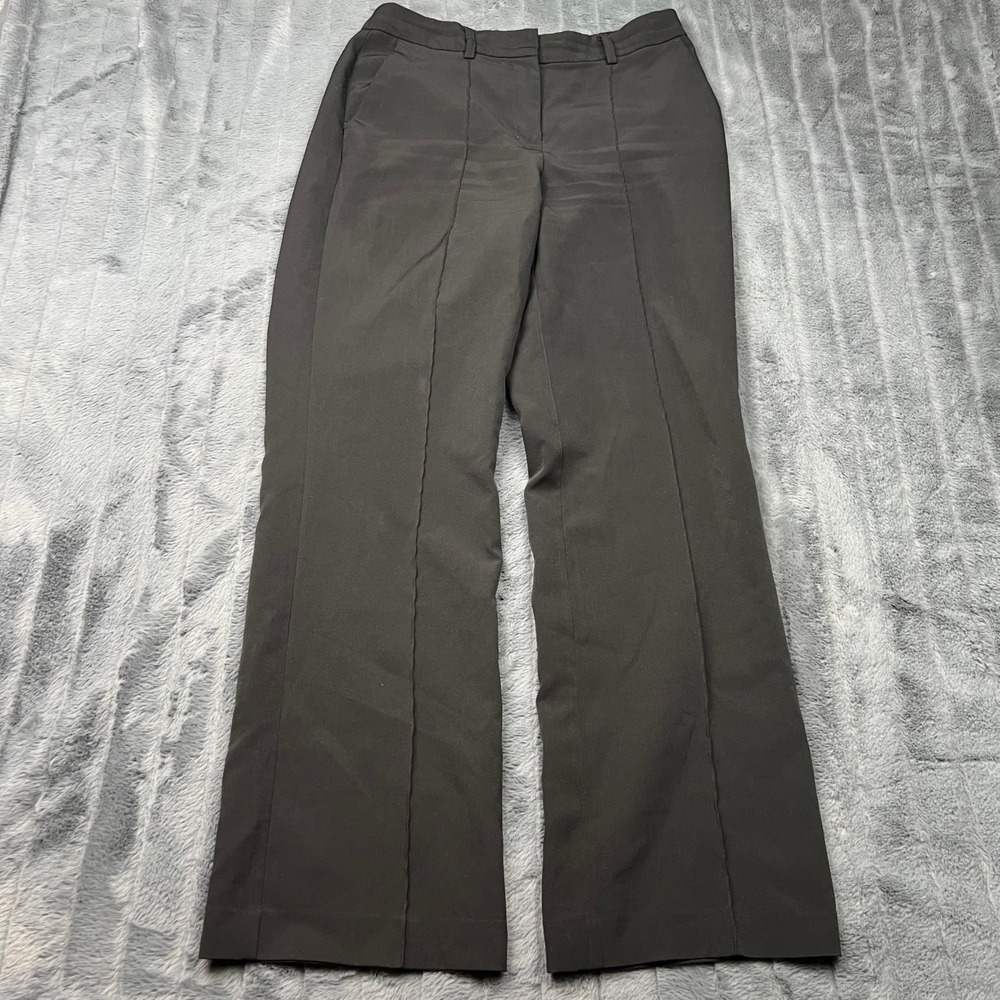 Express Womens Black High Rise Trouser Wide Leg Dress Pants Size 6R RN55285